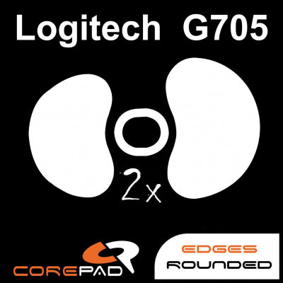 Corepad Skatez Mouse Feet for Logitech G705 - Ultra Smooth Gliding Replacement Feet - Perfect for Gaming, Office Work & Graphic Design