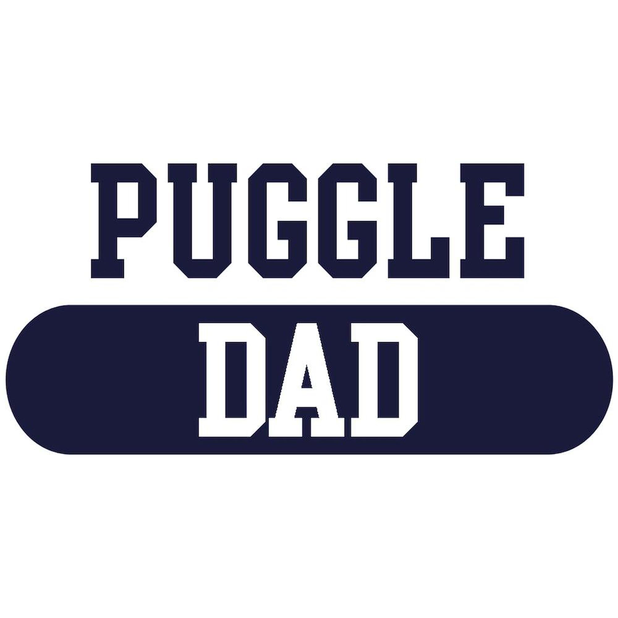 Puggle Dad Mug - 11 oz (325 ml) Ceramic Coffee Cup for Tea & Hot Drinks - Funny Dog Lover Gift for Father's Day, Birthday & Office Use