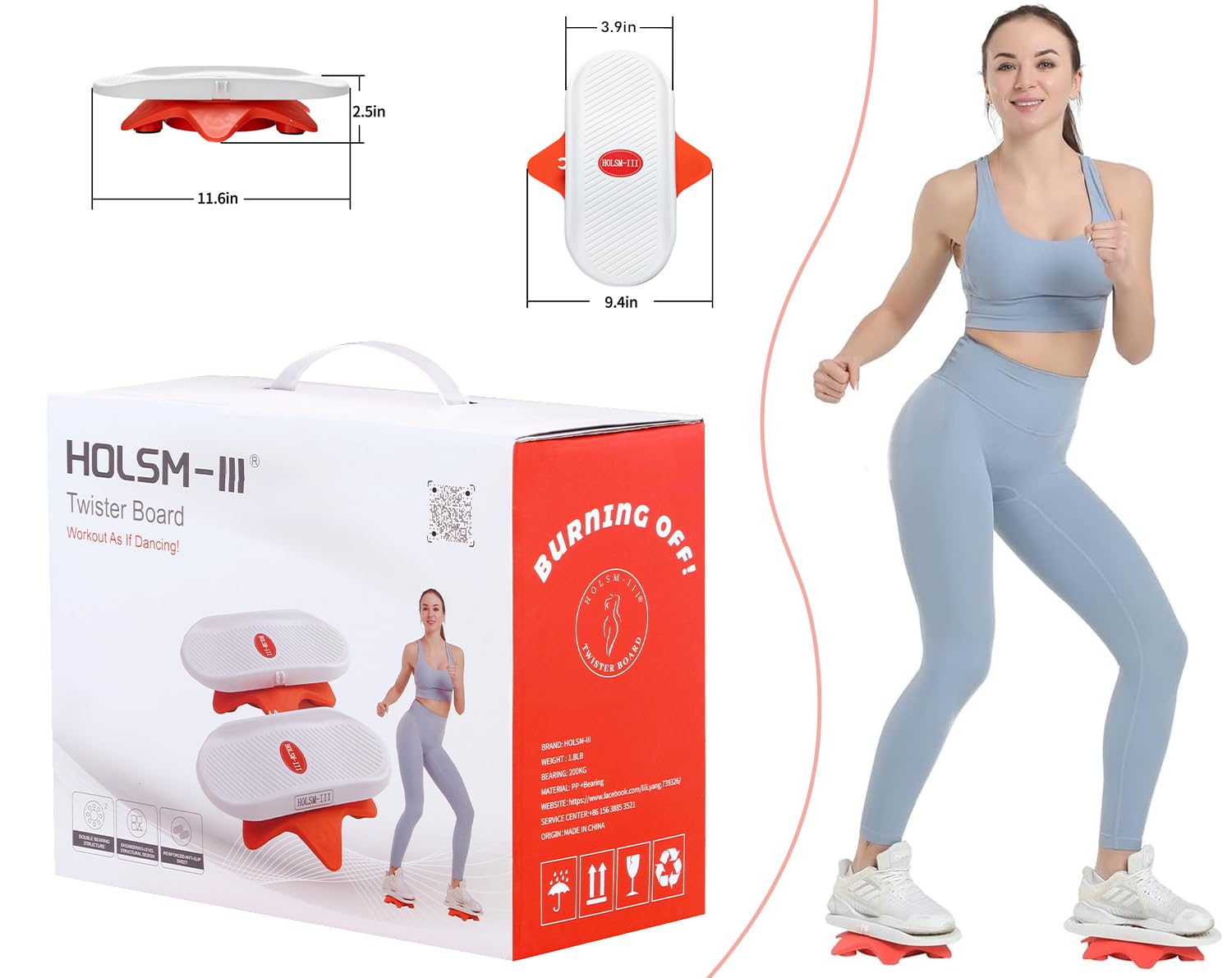 Ab Twist Board - Waist Twisting Disc Exercise Equipment for Core Workout & Full Body Toning | Home Gym Fitness Tool for Abs Training, Waist Trimmer & Belly Fat Burner | Perfect for Home Workouts, Office Exercise & Weight Loss Routines
