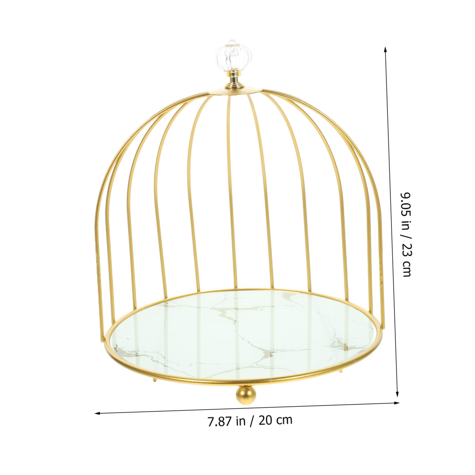 BESPORTBLE 1-Tier Iron Cake Stand - Elegant Party Dessert Display Rack for Cakes, Cupcakes & Pastries - Perfect for Weddings, Birthdays & Tea Parties