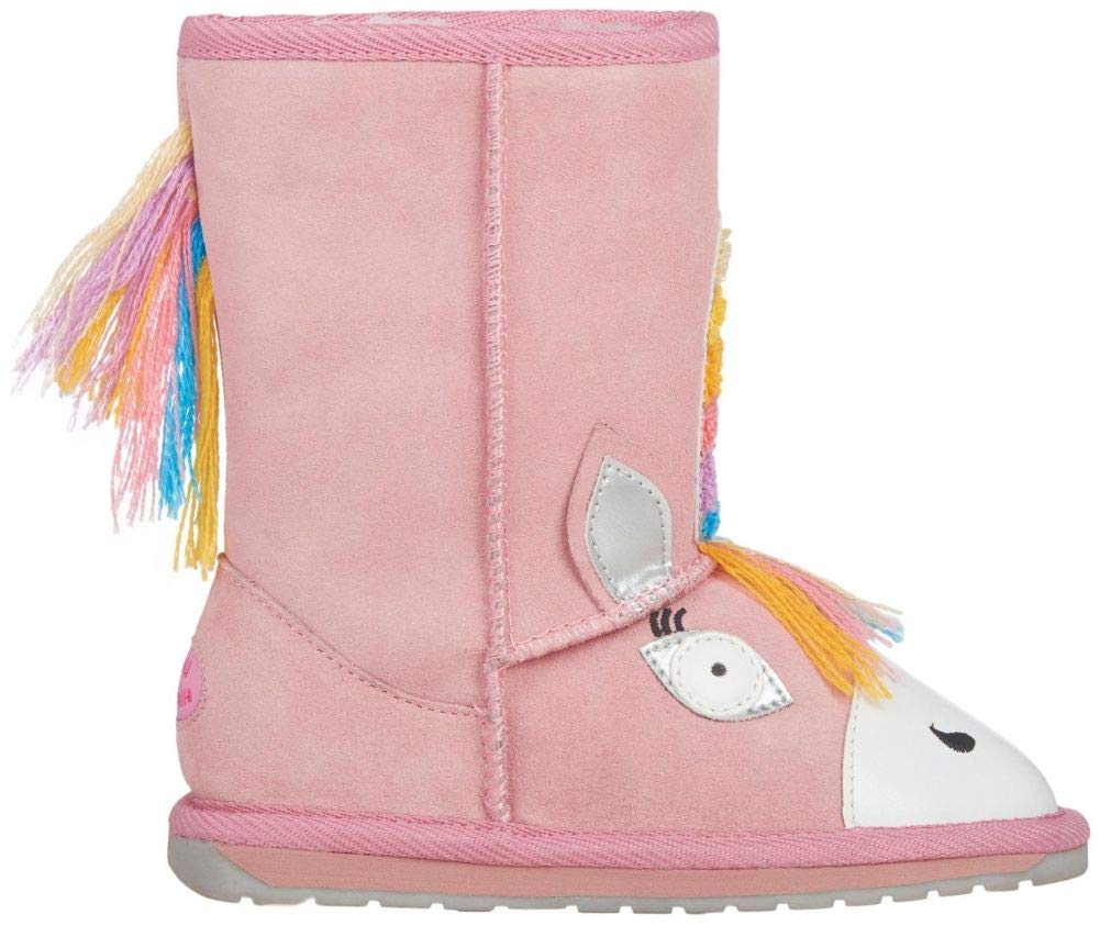 EMU Australia Kids' Magical Unicorn Snow Boots - Waterproof Winter Boots for Girls & Boys, Warm Fur Lined for Cold Weather, Perfect for Outdoor Play, School & Snow Days