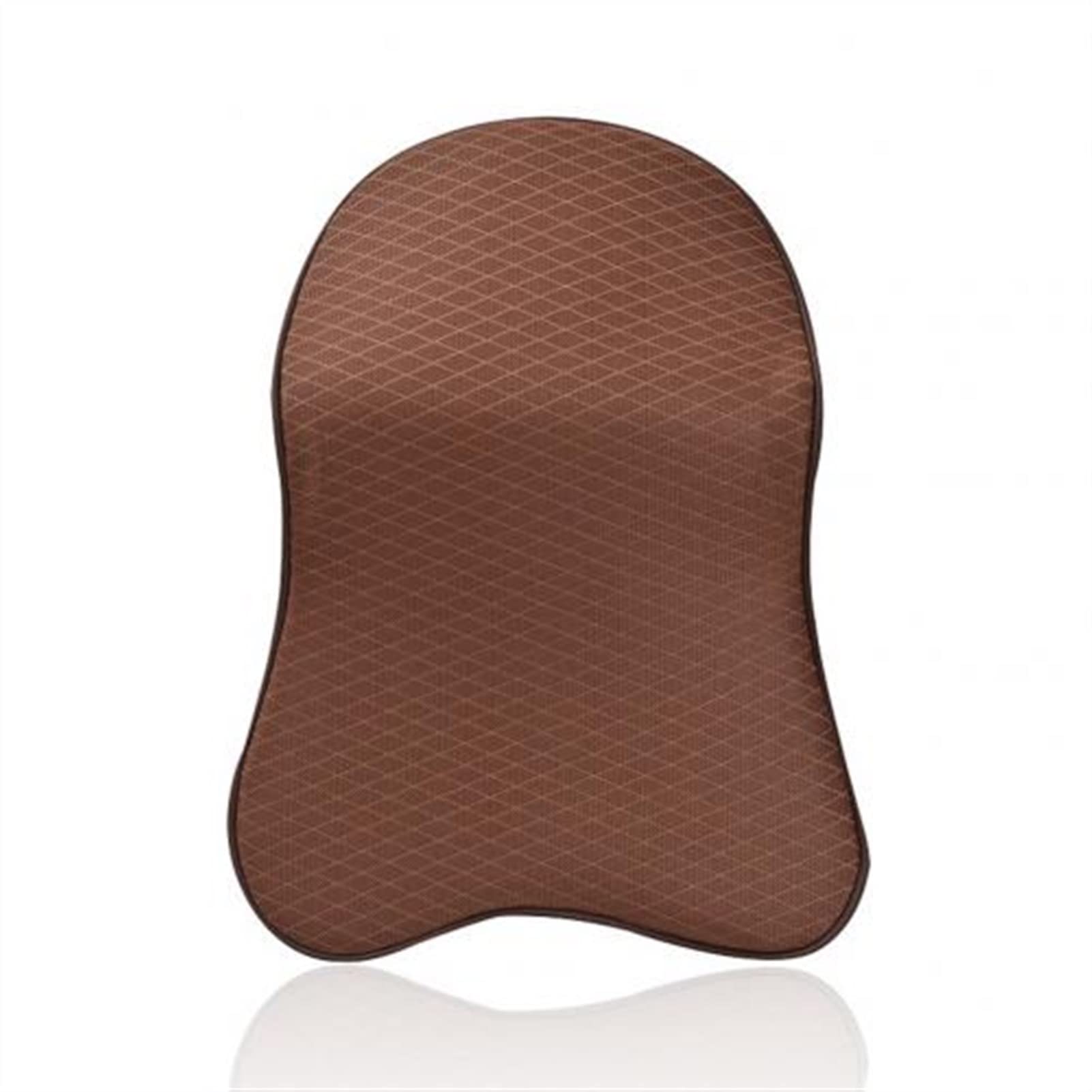 **Tyfanag Memory Foam Car Neck Pillow - Ergonomic Headrest Support for Travel & Commuting - Comfortable Head Restraint Cushion (Coffee Color) - Perfect for Road Trips, Office Naps & Long Drives**
