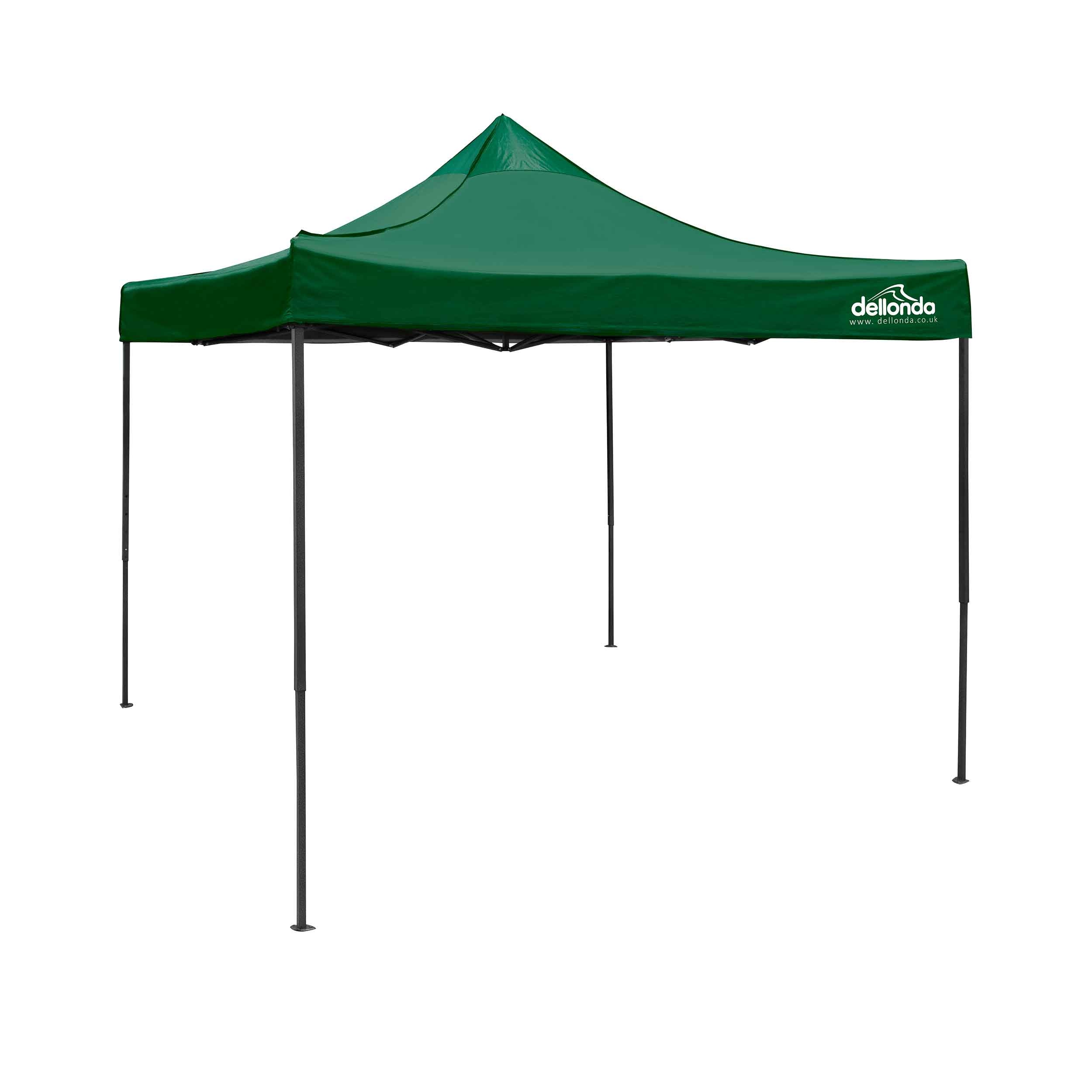 Premium 3x3m Pop Up Gazebo with Water Resistant Canopy - Includes Carry Bag, Stakes & Weight Bags - Dark Green (DG132) - Perfect for Outdoor Parties, Camping & Beach Events