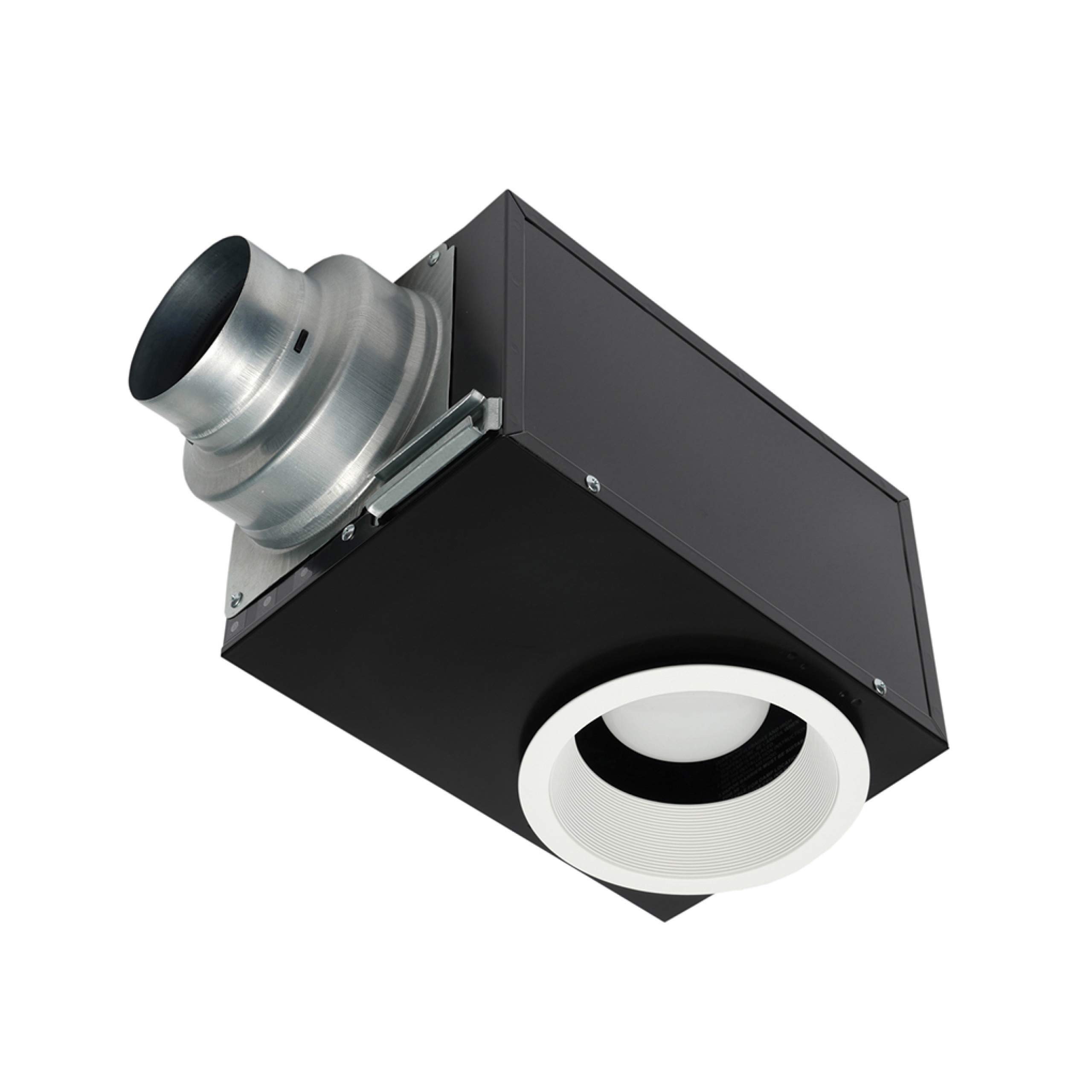 Panasonic Whisper Recessed LED Designer Fan with Light - Ultra Quiet Bathroom & Living Room Ventilation Fan - Energy Efficient 80 CFM - 6