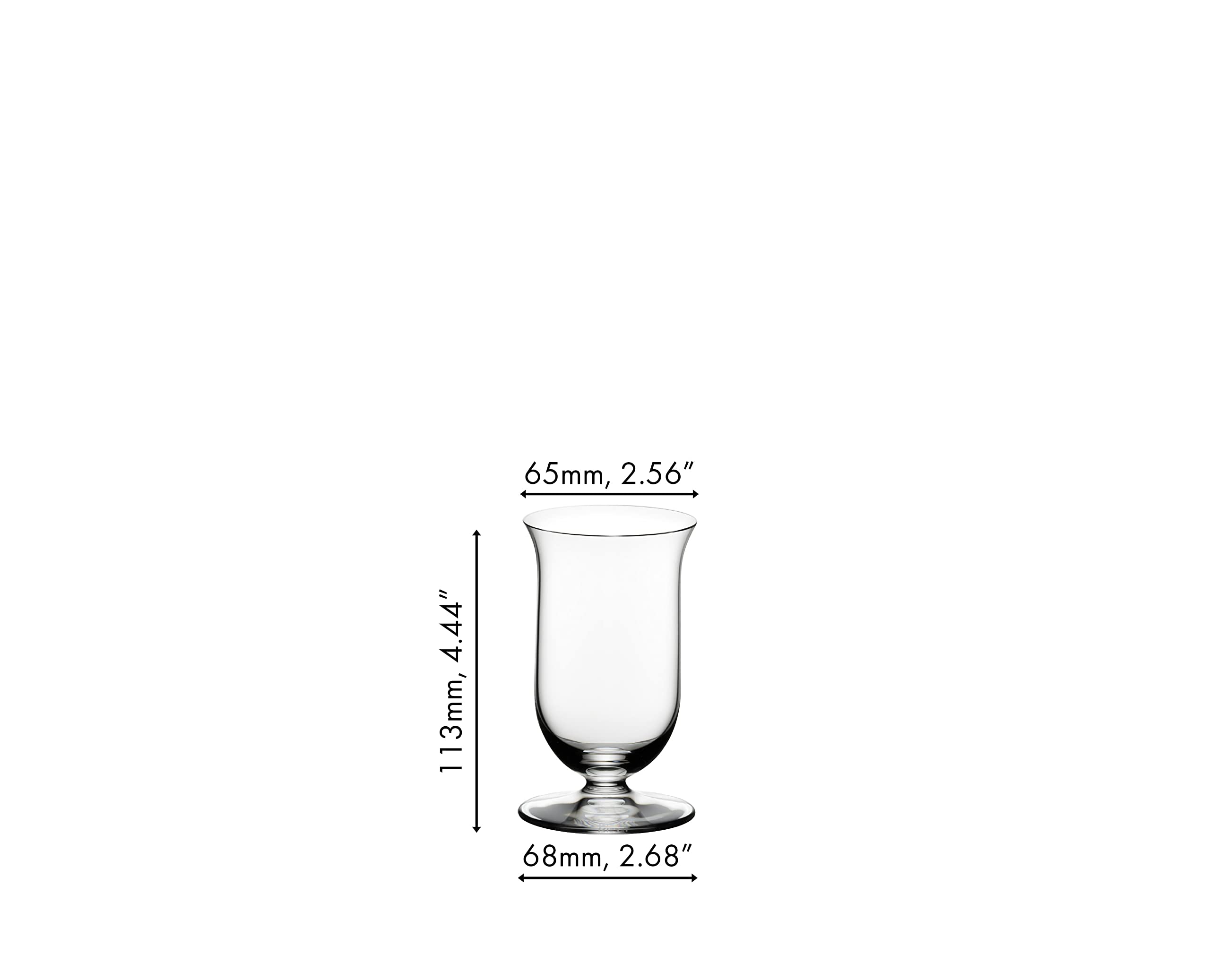 Riedel Vinum 6.667 Oz Premium Crystal Whisky Glasses (Set of 2) - Machine Made, Dishwasher Safe - Perfect for Scotch, Bourbon & Whiskey Tasting at Home or Bar