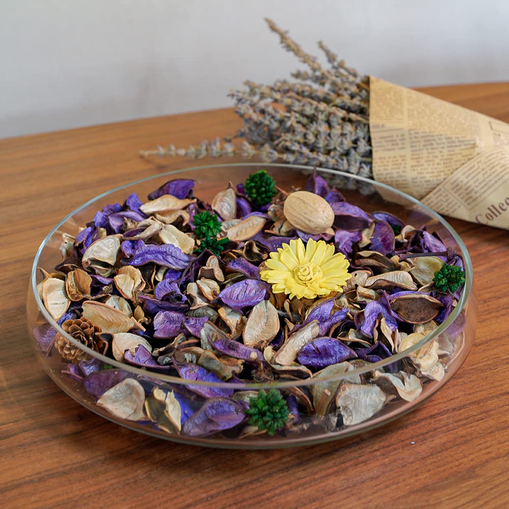 Qingbei Rina Spring Potpourri Bags - 8.4oz Lavender Scented Dried Flowers for Home Fragrance (2 Bags) | Easter Decorative Bowl Filler & Room Freshener - Perfect for Spring Decor, Gift Giving, and Creating a Relaxing Atmosphere