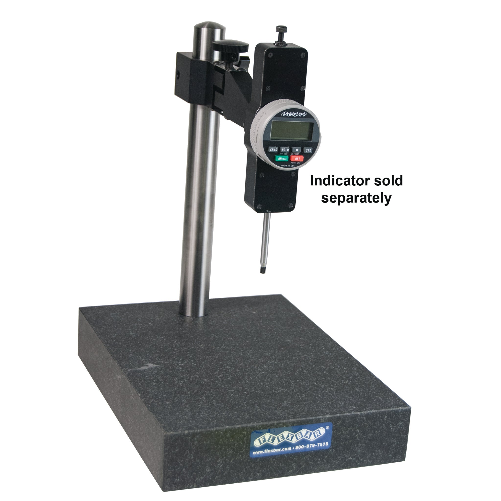 Heavy Duty Lug Mount Granite Base Indicator Stand - Durable & Precise Measurement Tool for Industrial, Automotive, and Workshop Use