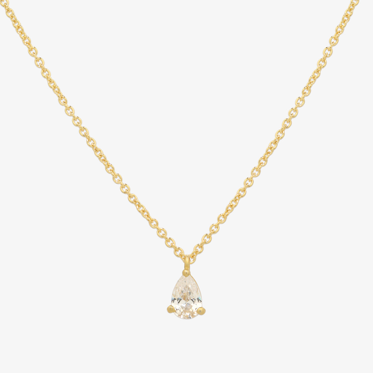 Elegant Plain Oval Cubic Zirconia Pendant Necklace for Women - Perfect for Everyday Wear, Parties & Special Occasions