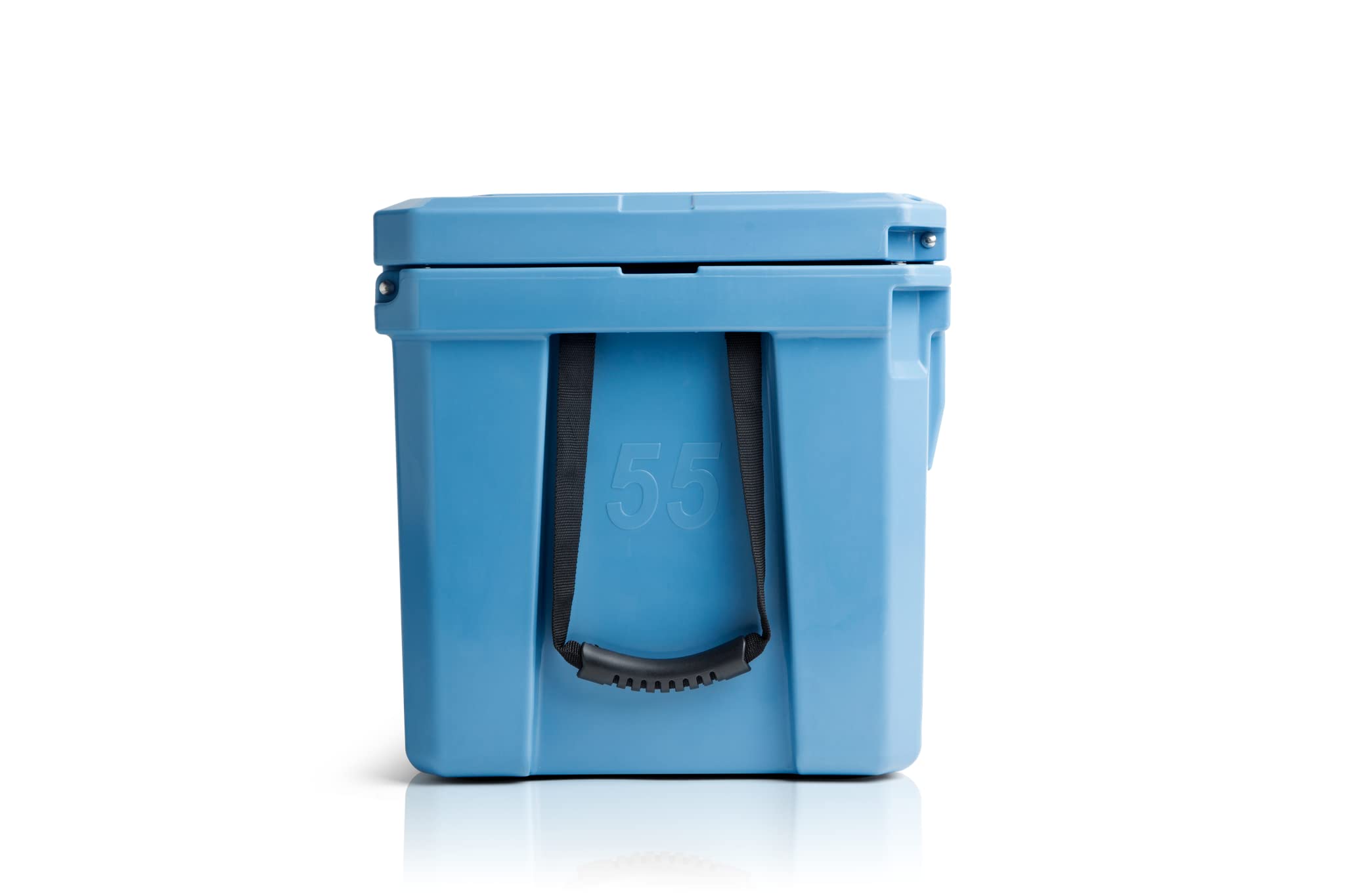 Premium Cobalt 55 Quart Roto-Molded Super Ice Cooler - Heavy Duty Large Ice Chest Keeps Ice for 3+ Days | Perfect for Camping, Beach Trips, Tailgating & Outdoor Adventures