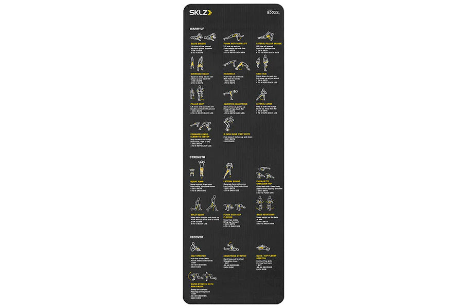 SKLZ Trainer Mat - Non-Slip Exercise Mat for Home Gym, Yoga & Fitness - Perfect for Workouts, Stretching & Floor Protection