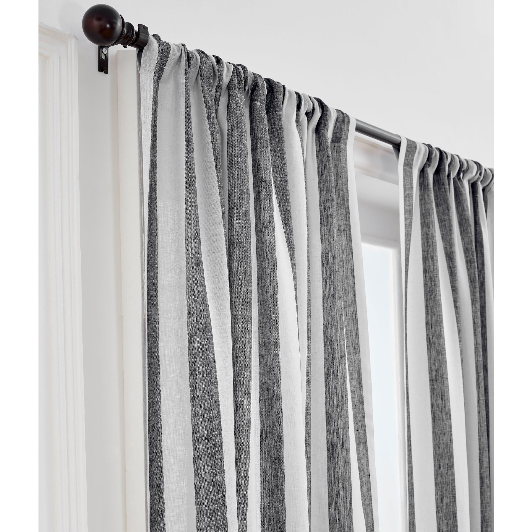 Stylish Cabana Striped Curtains for Beach House & Patio - Light Filtering Outdoor Window Treatments