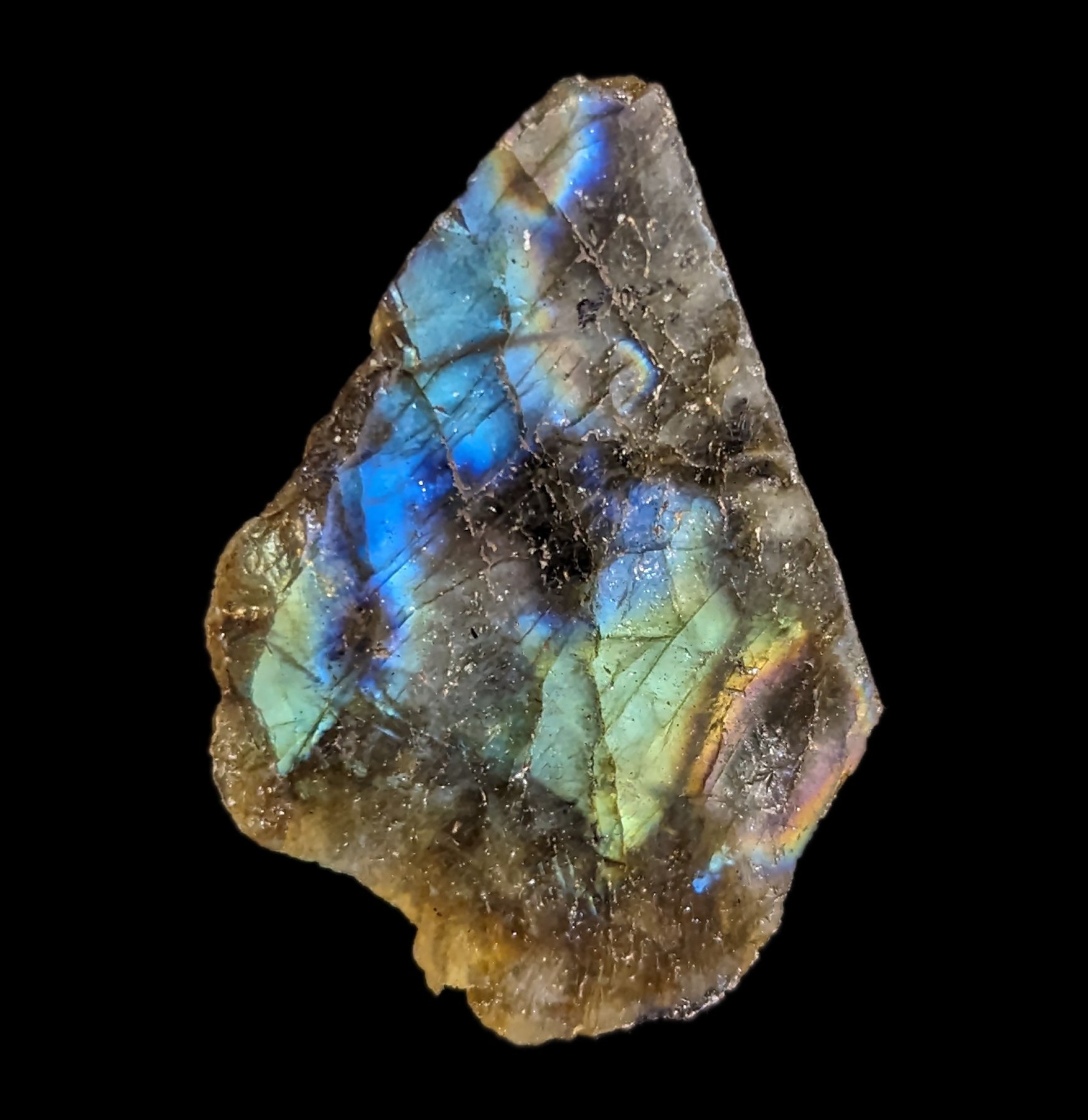 Natural Polished Labradorite Slice - Healing Crystal for Jewelry Making, Home Decor & Meditation | Perfect for Necklaces, Bracelets & Spiritual Gifts
