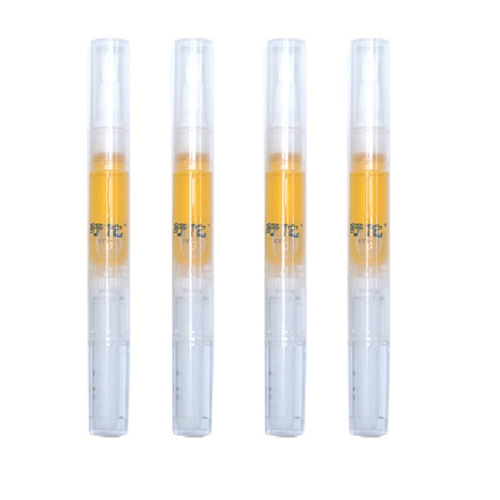 Herbal Nail Repair Pen - Nail Treatment for Stronger Fingernails & Toenails with Rich Nutrients (4 Pack) | Perfect for Damaged Nails, Manicures & Pedicures at Home