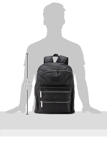 The Honest Company Coated Canvas City Backpack - Stylish Diaper Bag with Changing Pad | PVC-Free Lining & Silver Hardware | Perfect for Moms, Travel & Daily Use (16