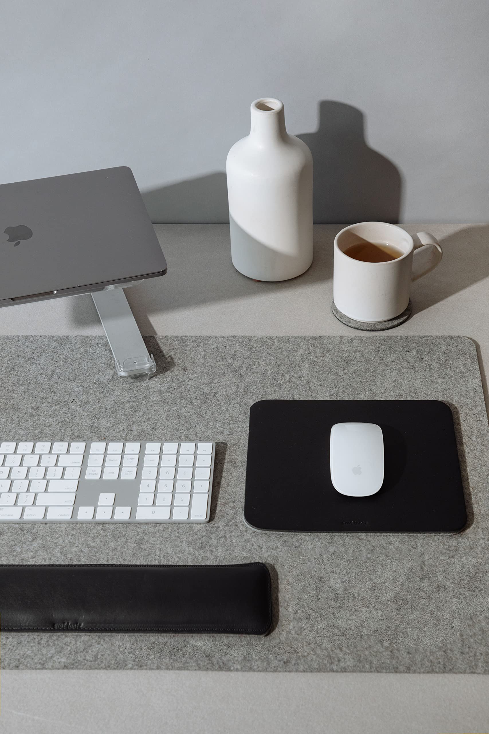 Premium Graf Lantz Mosen Large Merino Wool Felt Desk Pad - Non-Slip Luxury Office & Home Desk Mat, 31
