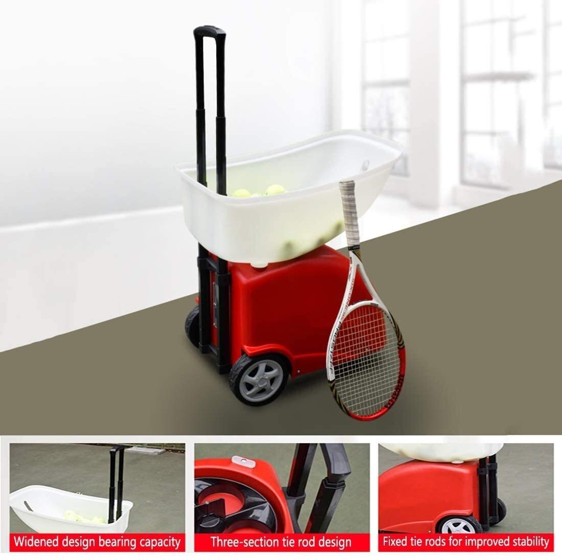 Professional Tennis Ball Launcher Machine - Automatic Remote Control Serving Trainer for Practice & Training | Perfect for Backyard, Court & Solo Drills