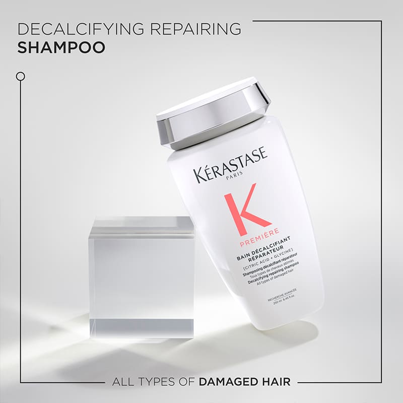 Kérastase Première Decalcifying Repairing Shampoo for Damaged Hair - Restores Strength & Shine - Perfect for Color-Treated & Chemically Processed Hair