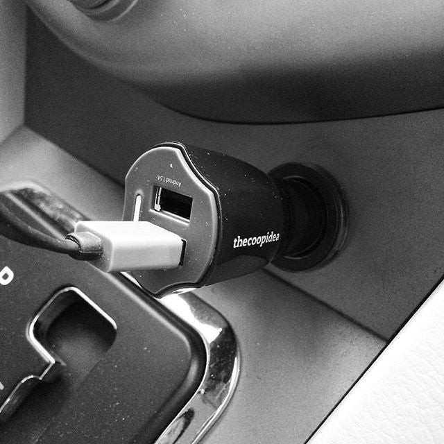 Thecoopidea Trumpet Dual USB Car Charger 3.6A Fast Charging - Perfect for Road Trips & Daily Commutes