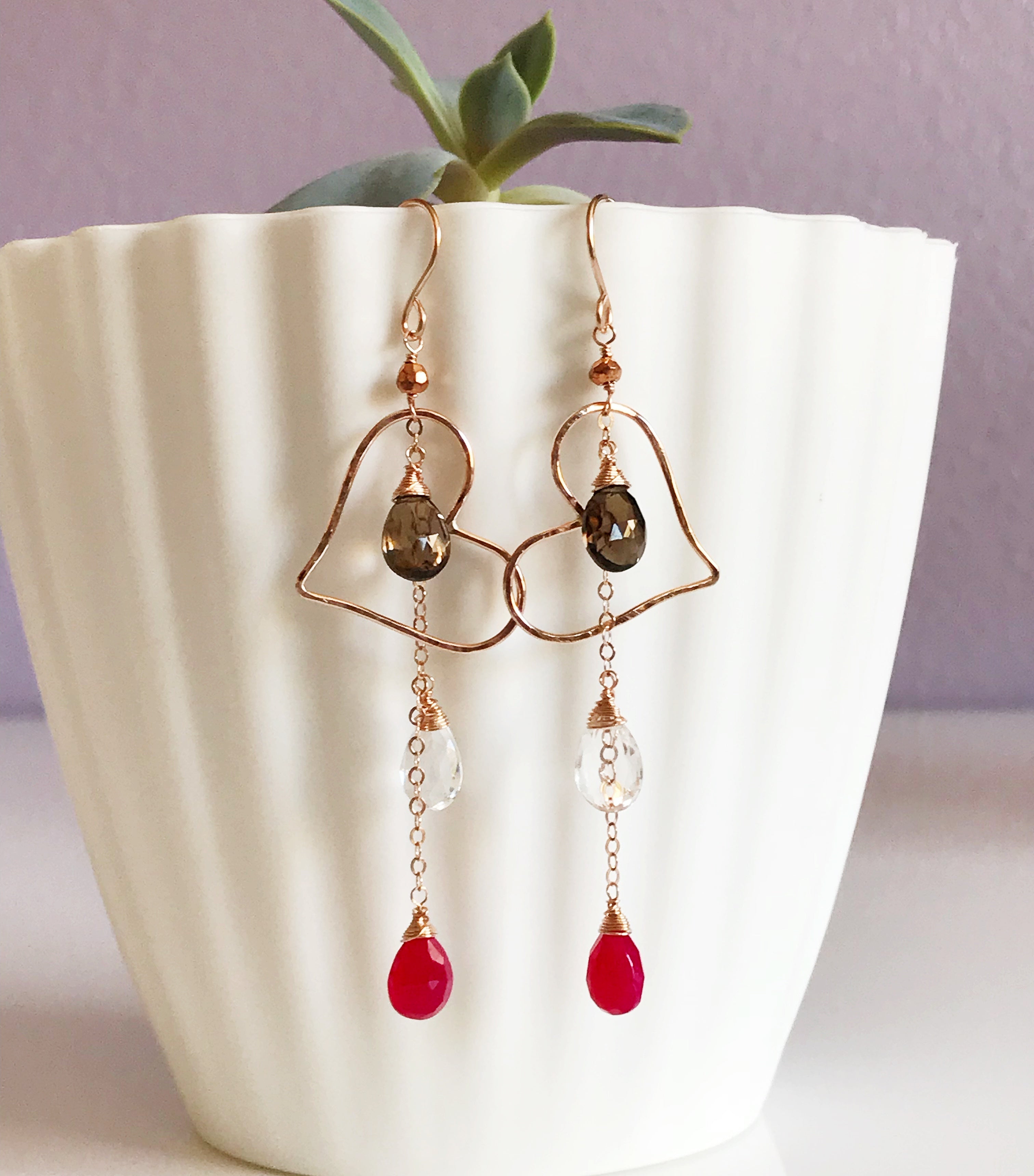 Aiko E142 Elegant Dangle Earrings for Women - Perfect for Parties, Weddings & Everyday Wear