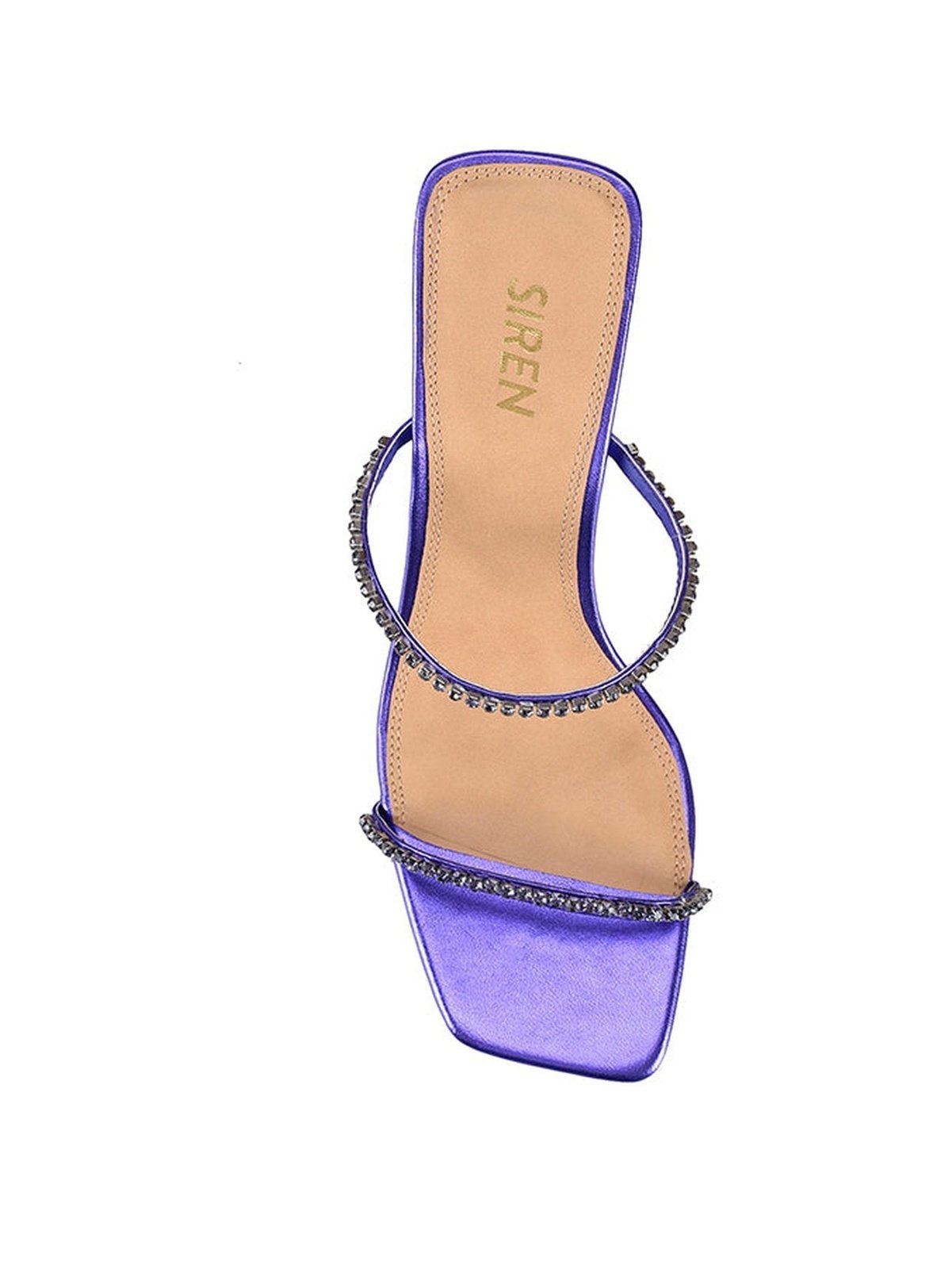 **Izzy Diamante Stiletto Heels - Purple Metallic Leather Pumps for Women | Elegant High Heels for Parties, Weddings & Evening Events**