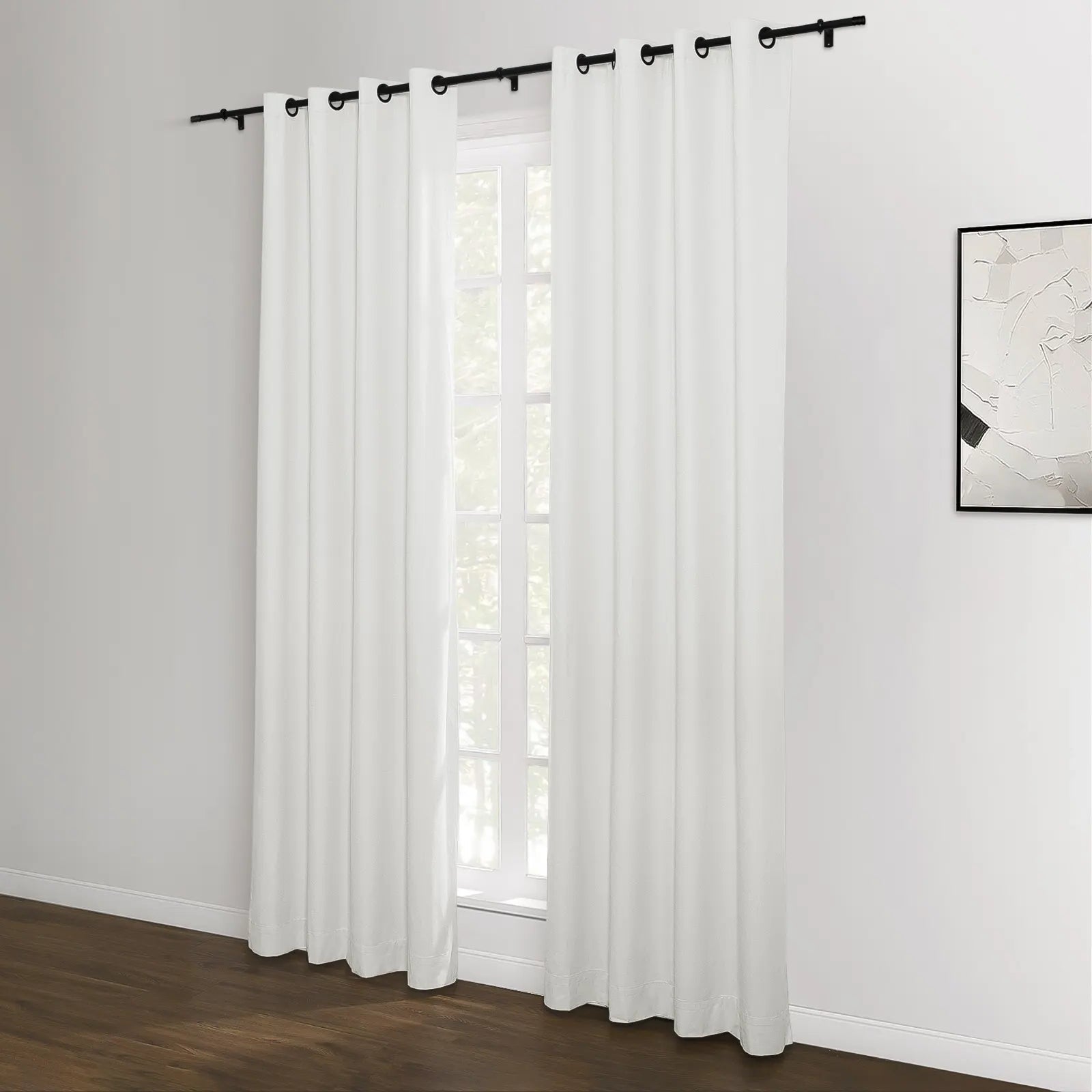 Lila 100% Blackout Curtains with Grommet Top - Light Blocking Window Drapes for Bedroom, Nursery & Home Theater
