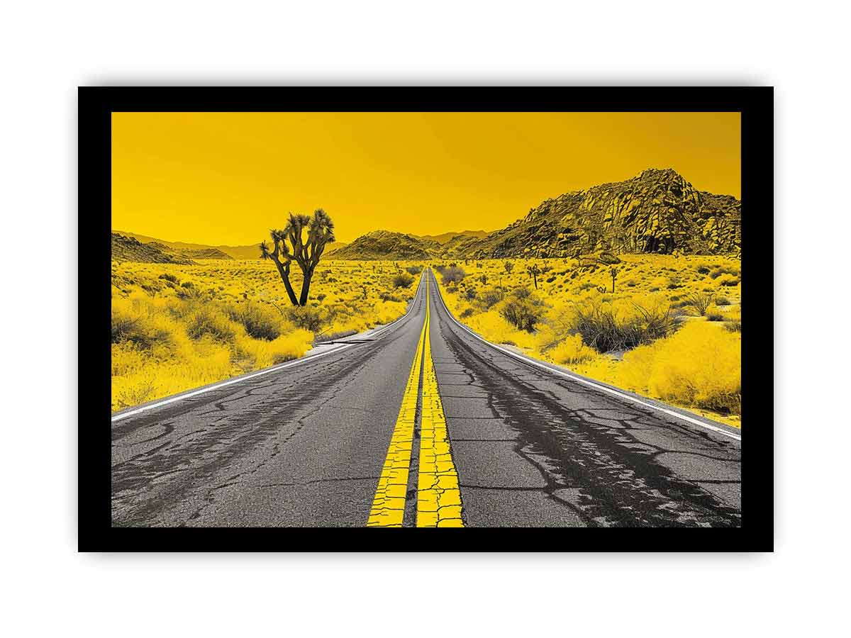 Dream Road Framed Print - Inspirational Wall Art Decor for Home & Office - Perfect for Living Room, Bedroom Decor & Gift Ideas