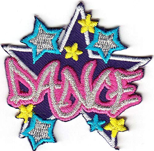 Dance Iron On Patch for Hip Hop, Ballroom & Jazz - DIY Costume & Clothing Embellishment for Dancewear, Jackets & Bags