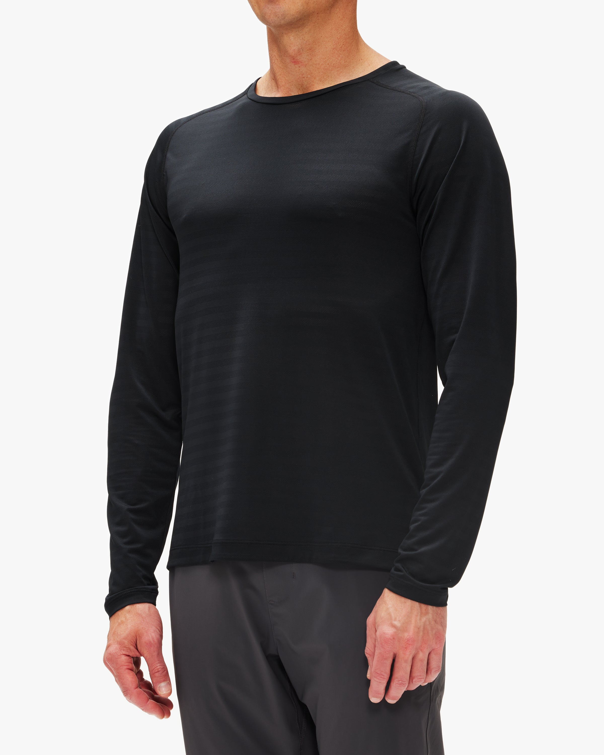 Rhone Swift Long Sleeve Shirt for Men - Moisture Wicking Performance Workout & Running Top - Gym & Outdoor Training Apparel