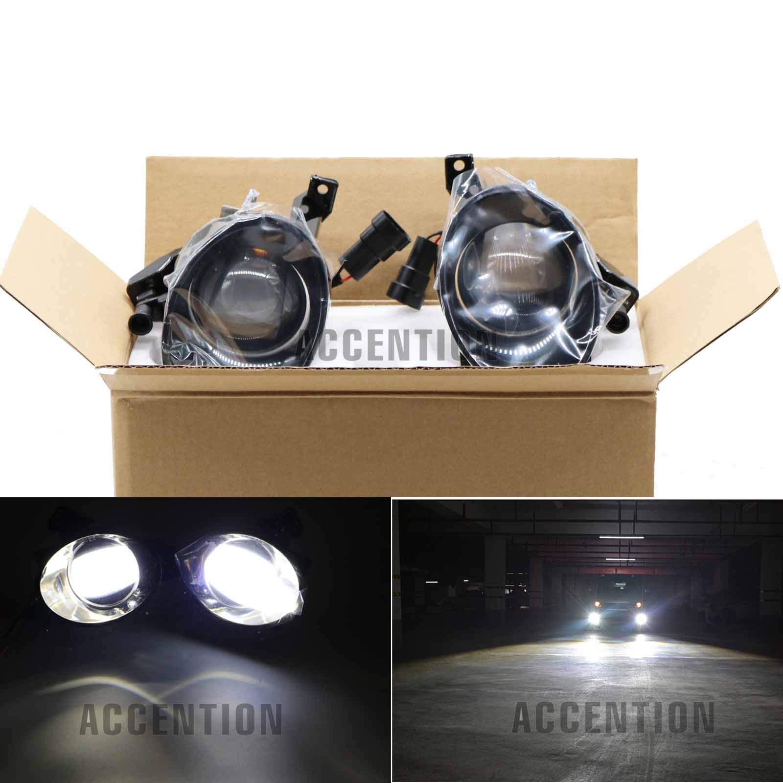 High-Performance LED Fog Lights with Convex Lens for VW Golf 6 Jetta 6 Caddy Touran Tiguan - Error-Free Car Styling Front Fog Lamps - Perfect for Night Driving and Foggy Conditions