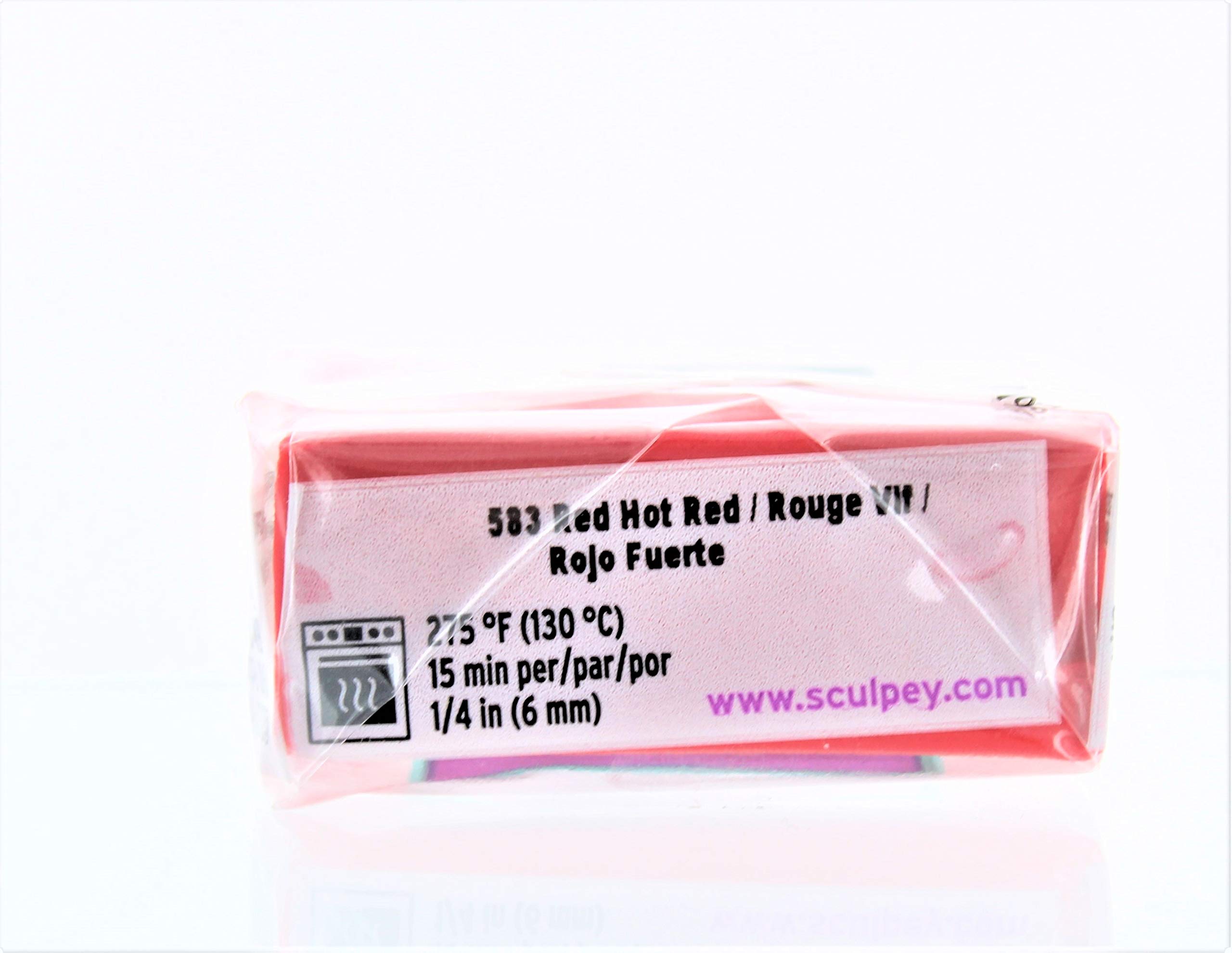Sculpey III Polymer Clay 2oz - Red Hot Red | Oven-Bake Modeling Clay for DIY Crafts, Jewelry Making & Miniature Sculptures | Perfect for Artists, Hobbyists & Kids Creative Projects