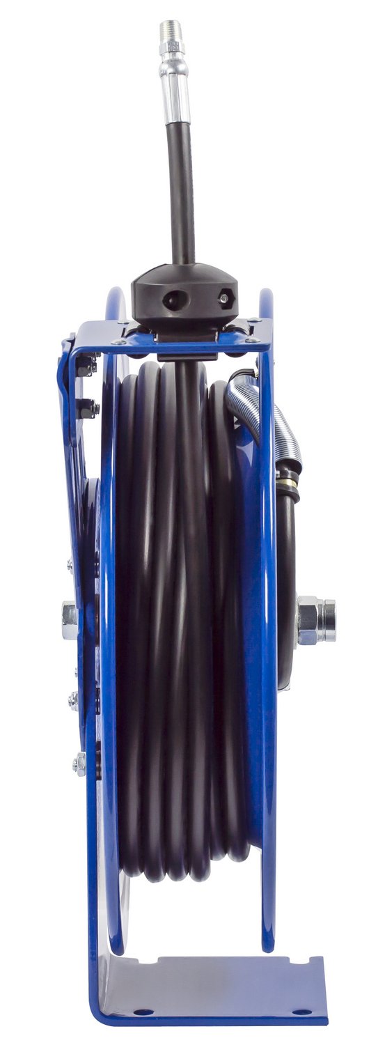 Coxreels P-MP-420 Medium Pressure Retractable Air Water Oil Hose Reel - 1/2 Inch ID, 20 Foot Hose Capacity, 2500 PSI, Includes Hose, Made in USA - Perfect for Automotive Shops, Industrial Applications & Home Garages