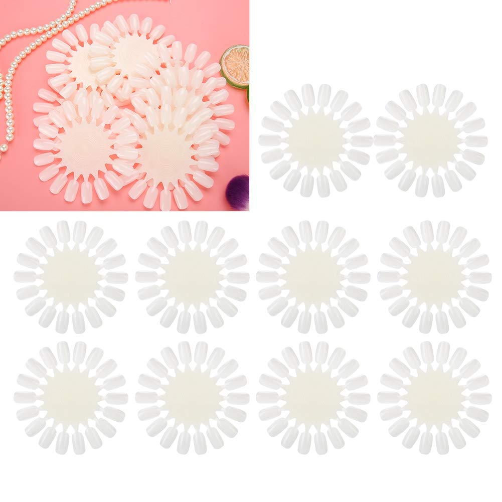 10Pcs Non-Toxic Nail Art Practice Display Plates - Professional Nail Art Training Cards for Beginners, Nail Design & Carving Practice - Perfect for Salon Training, DIY Nail Art & Home Practice
