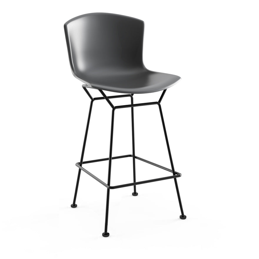 Bertoia Counter Height Stool - Modern Plastic Bar Stool for Kitchen Island, Breakfast Nook & Dining Room - Adjustable Height & Stackable Design