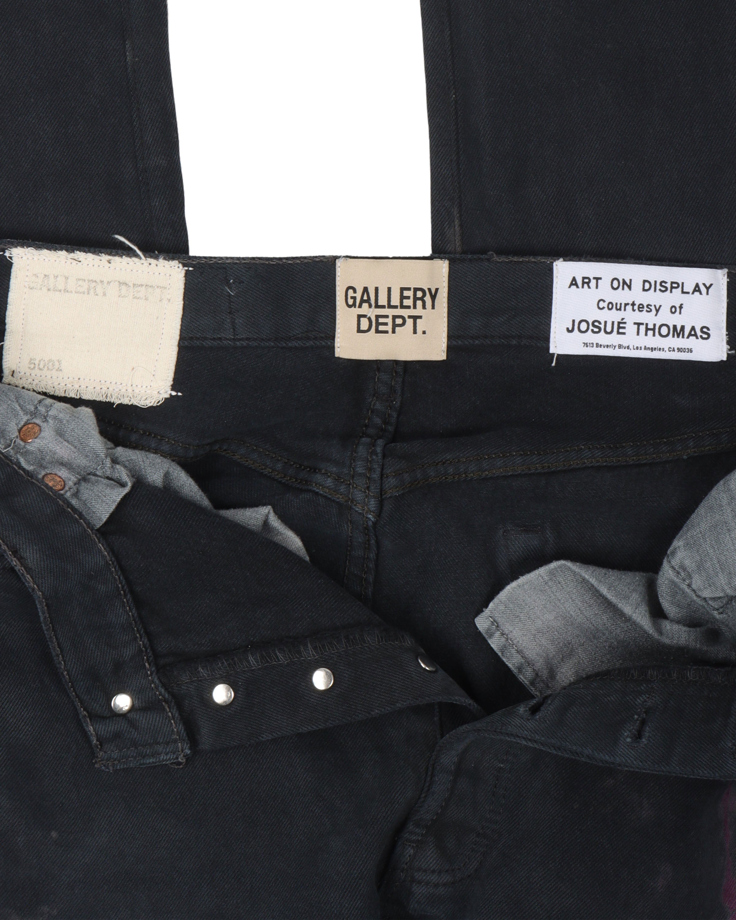 Gallery Dept 5001 High-Rise Distressed Skinny Jeans for Women - Vintage Blue Denim Pants with Ripped Details | Perfect for Streetwear, Casual Outfits & Night Out Looks