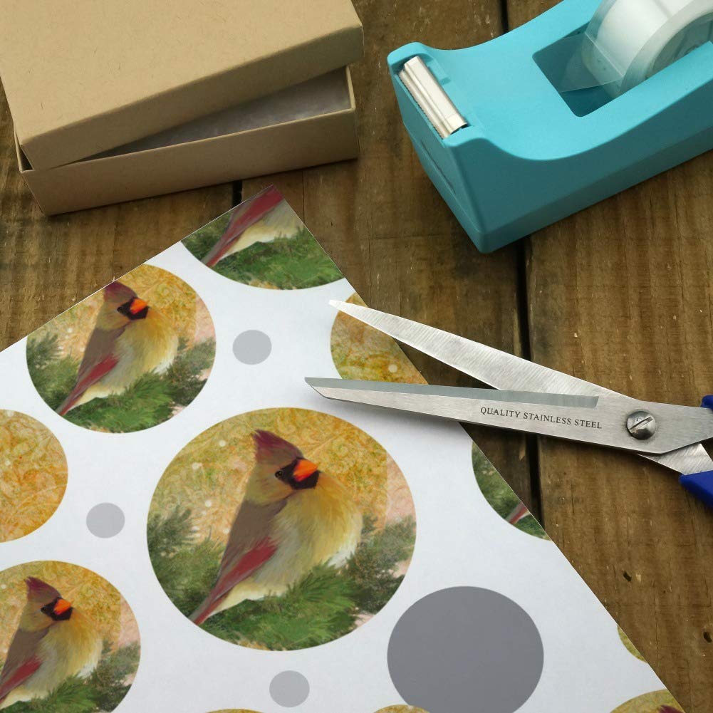 Christmas Holiday Cardinal Bird Gift Wrap Wrapping Paper Roll - Festive Holiday Wrapping Paper for Christmas Gifts, Presents, and Decorations - Perfect for Holiday Parties, Gift Exchanges, and Home Decor