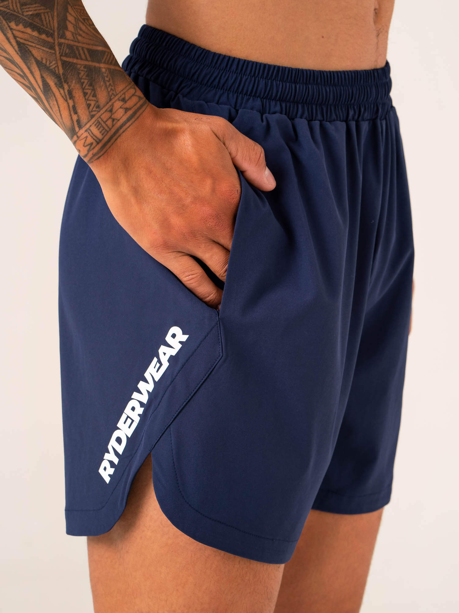Emerge Training Shorts - Navy Blue Workout Shorts for Men & Women | Gym, Running, Yoga & Outdoor Activities