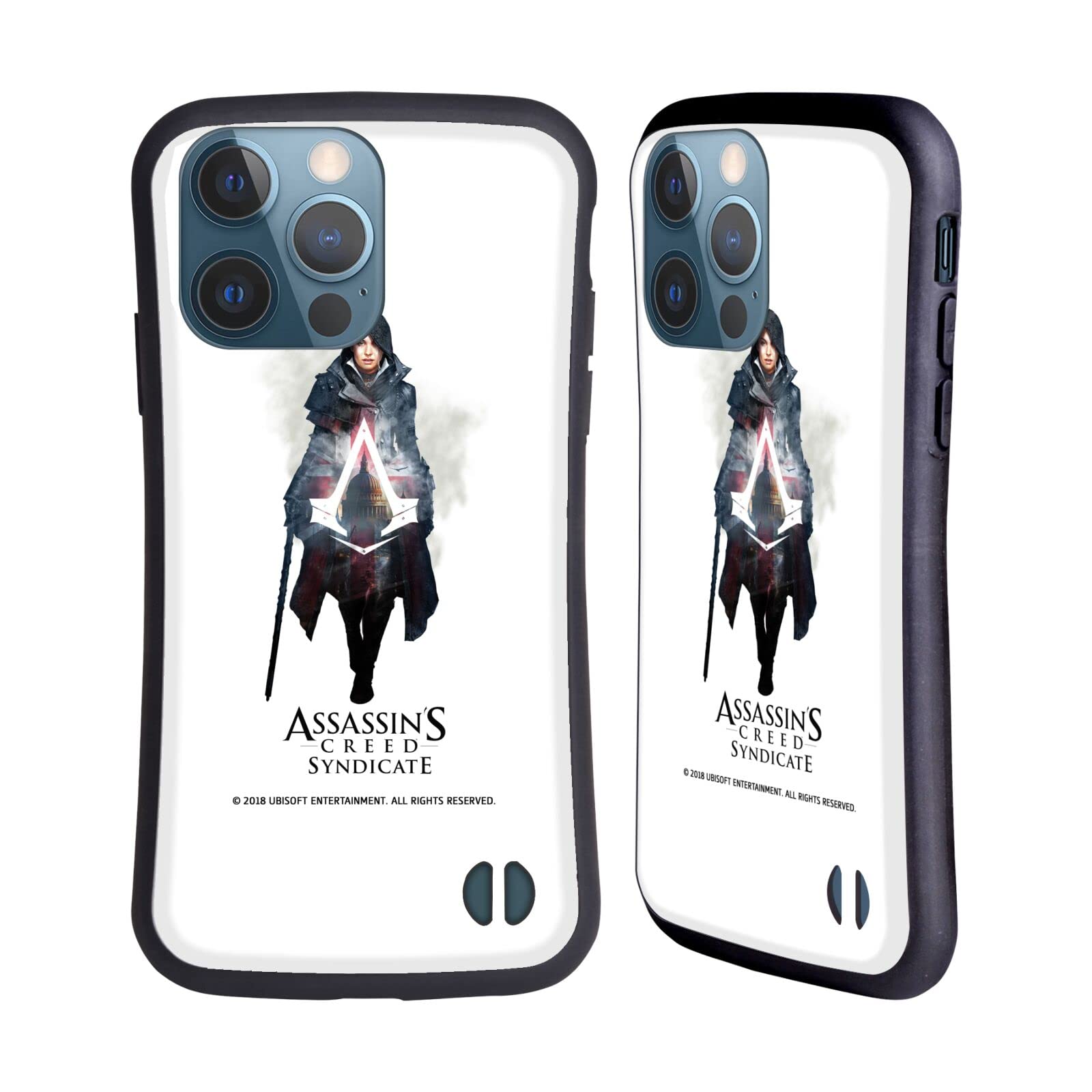Head Case Designs Assassin's Creed Evie Frye Logo iPhone 13 Pro Case - Officially Licensed Syndicate Character Art Hybrid Cover for Gaming Fans & Daily Protection