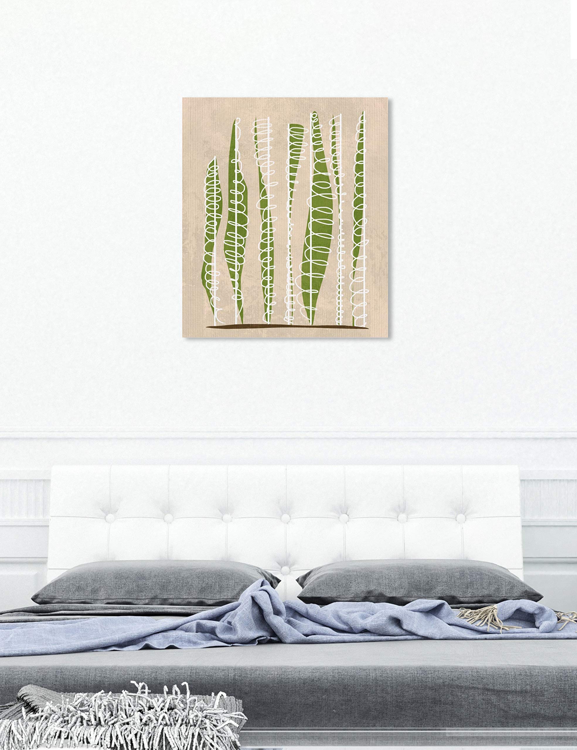 Abstract Wall Art Canvas Print 'Planted Trees' by Oliver Gal - 36x45 Inch Green & Brown Modern Home Decor | Perfect for Living Room, Bedroom or Office Wall Decor