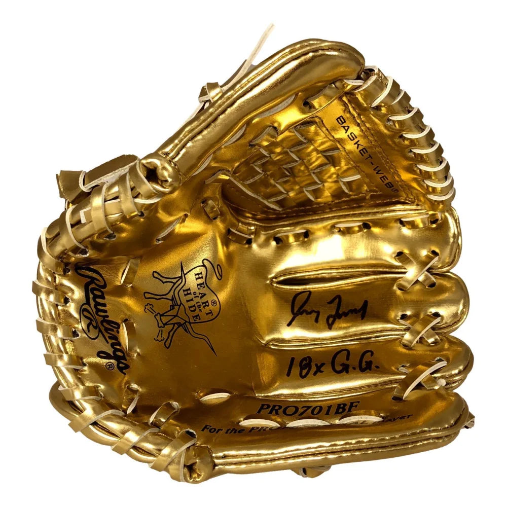 Greg Maddux Autographed Mini Golden Glove - Braves 18x BAS COA Signed - Perfect for Baseball Memorabilia Collectors & Braves Fans - Display in Home Office, Man Cave, or Sports Room
