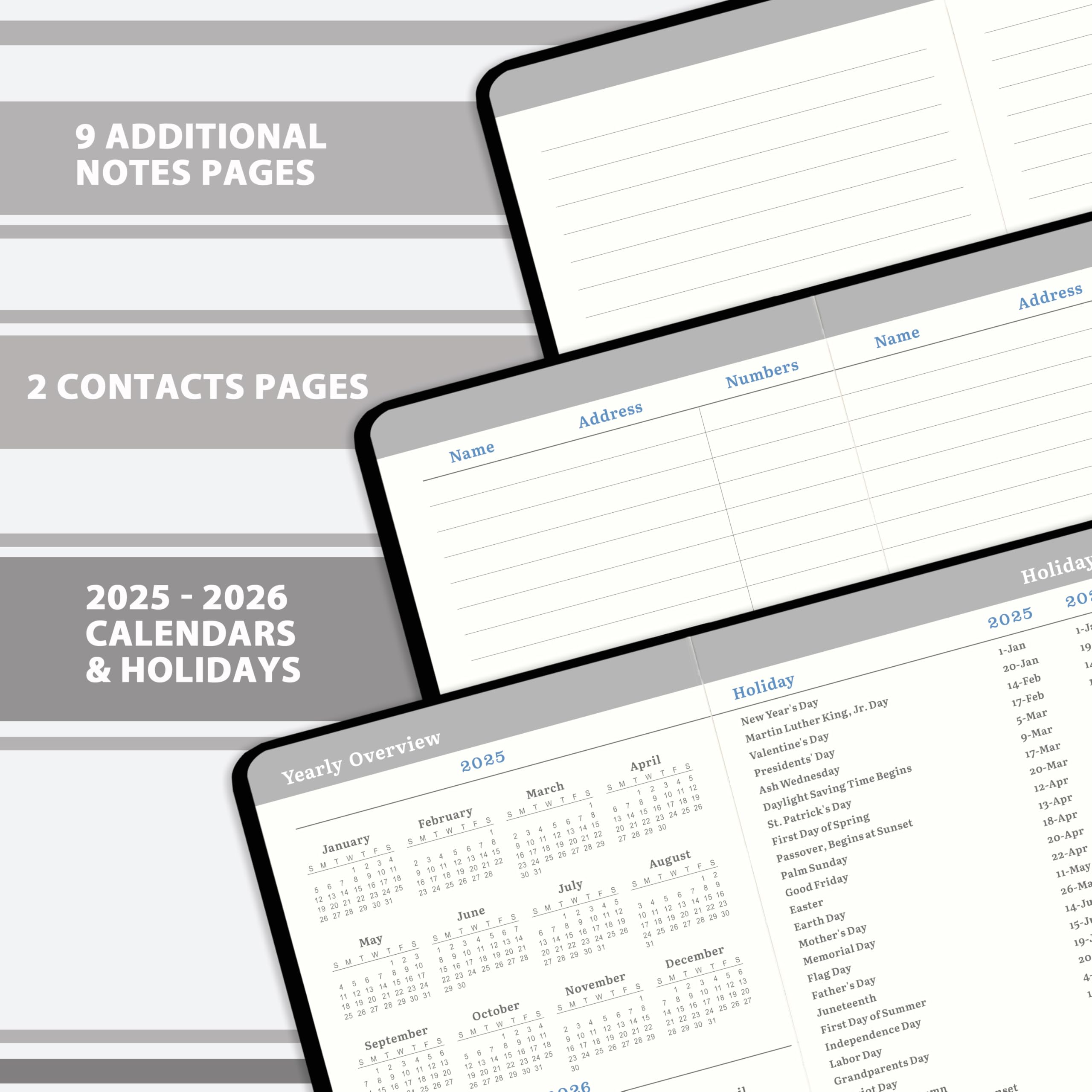2025-2026 Pocket Planner | July 2025 to June 2026 Weekly & Monthly Calendar | 6.3×3.8 Inch Compact Organizer with Pen Loop, Back Pocket & Elastic Closure | Perfect for Students, Professionals & Daily Planning