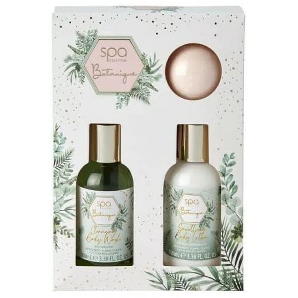 Style & Grace Mini Treats Gift Set - 100ml Body Wash, 100ml Body Lotion & 55g Bath Bomb | Eco-Friendly Packaging | Perfect for Travel, Spa Days & Holiday Gifts