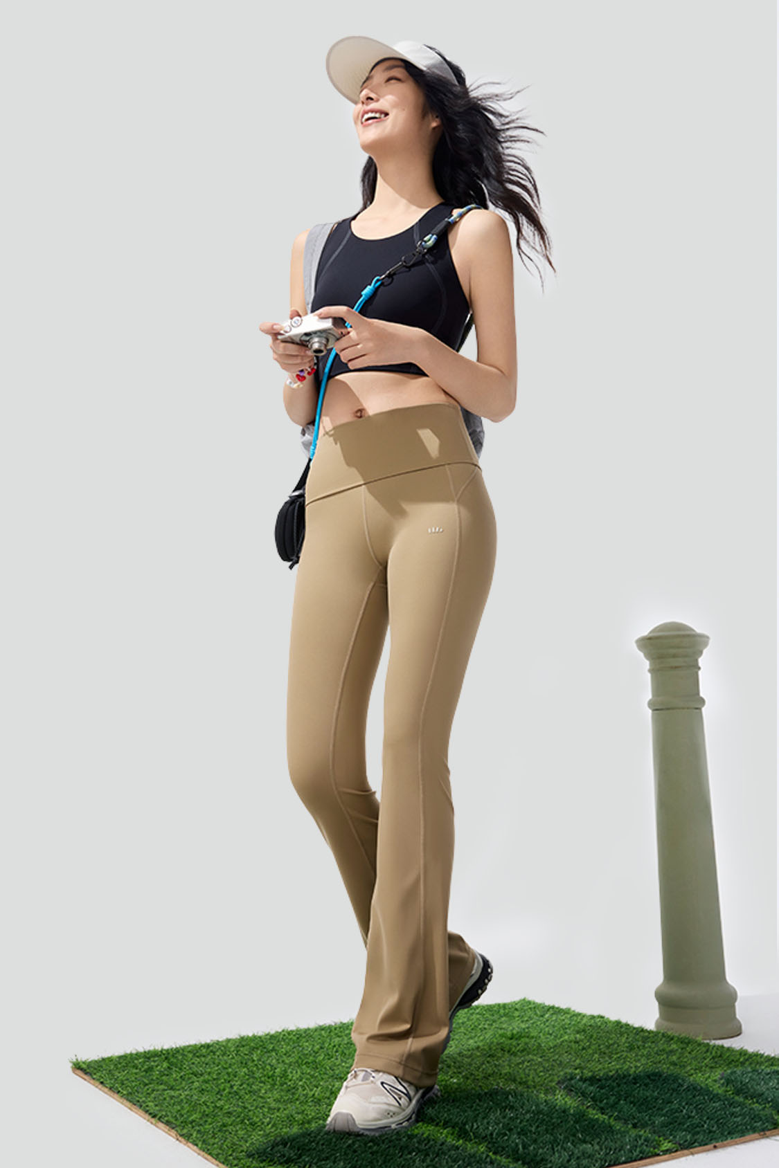 Glide Women's Cooling Flared Pants - Breathable Summer Yoga Pants for Workout, Travel & Lounge Wear