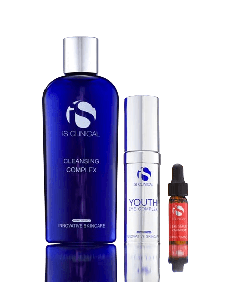 iS Clinical Illuminating Eye Cream & Serum Set for Dark Circles, Puffiness & Wrinkles – Brightening Eye Treatment for Day & Night Use