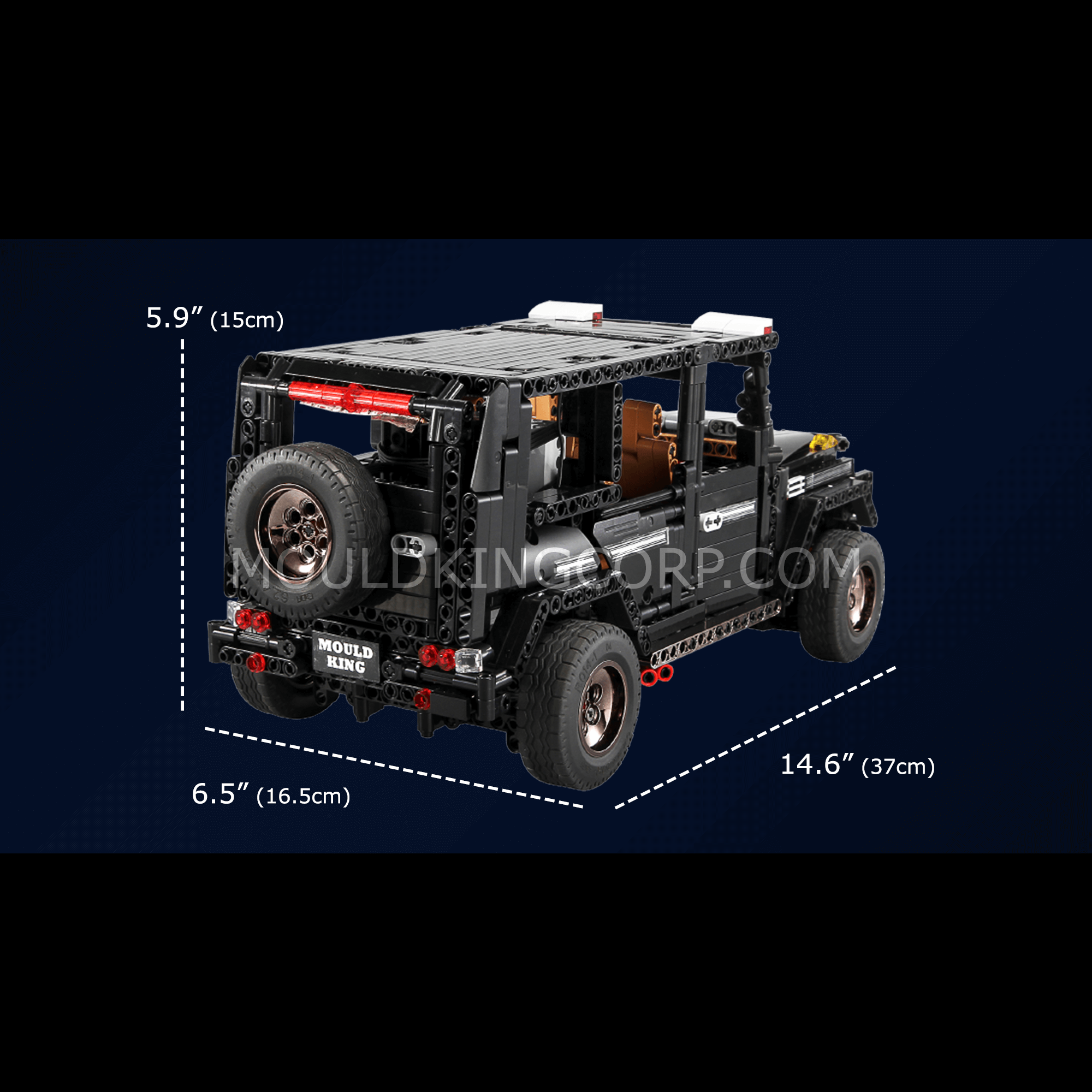 Mould King 13070 G65 Wagon Remote Control Car Building Kit - 1,641 Piece Model Construction Set for Adults & Teens | DIY Engineering Toy for Home Decoration, Gift Ideas & STEM Learning Activities