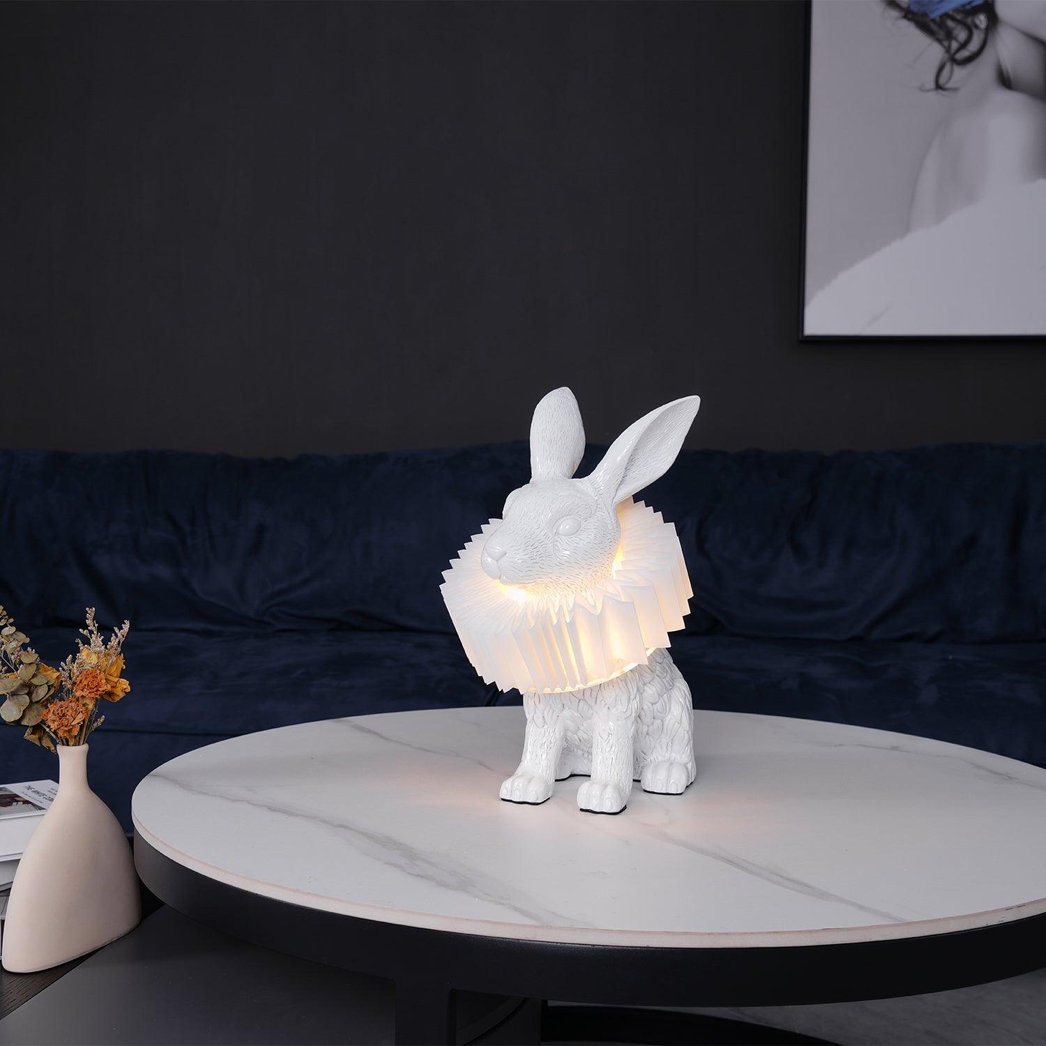 Rabbit X Table Lamp - Modern LED Nightstand Light for Bedroom, Living Room & Office - Perfect for Reading, Relaxing & Decor