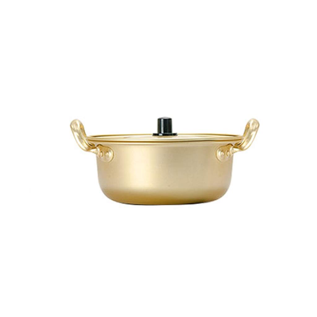 Premium Korean Ramen Noodles Pot - 14cm Aluminum Soup Pot with Lid for Fast Heating | Perfect for Cooking Instant Noodles, Milk Tea, Eggs & Soup | Ideal for Dorm, Office & Camping Kitchen Cookware