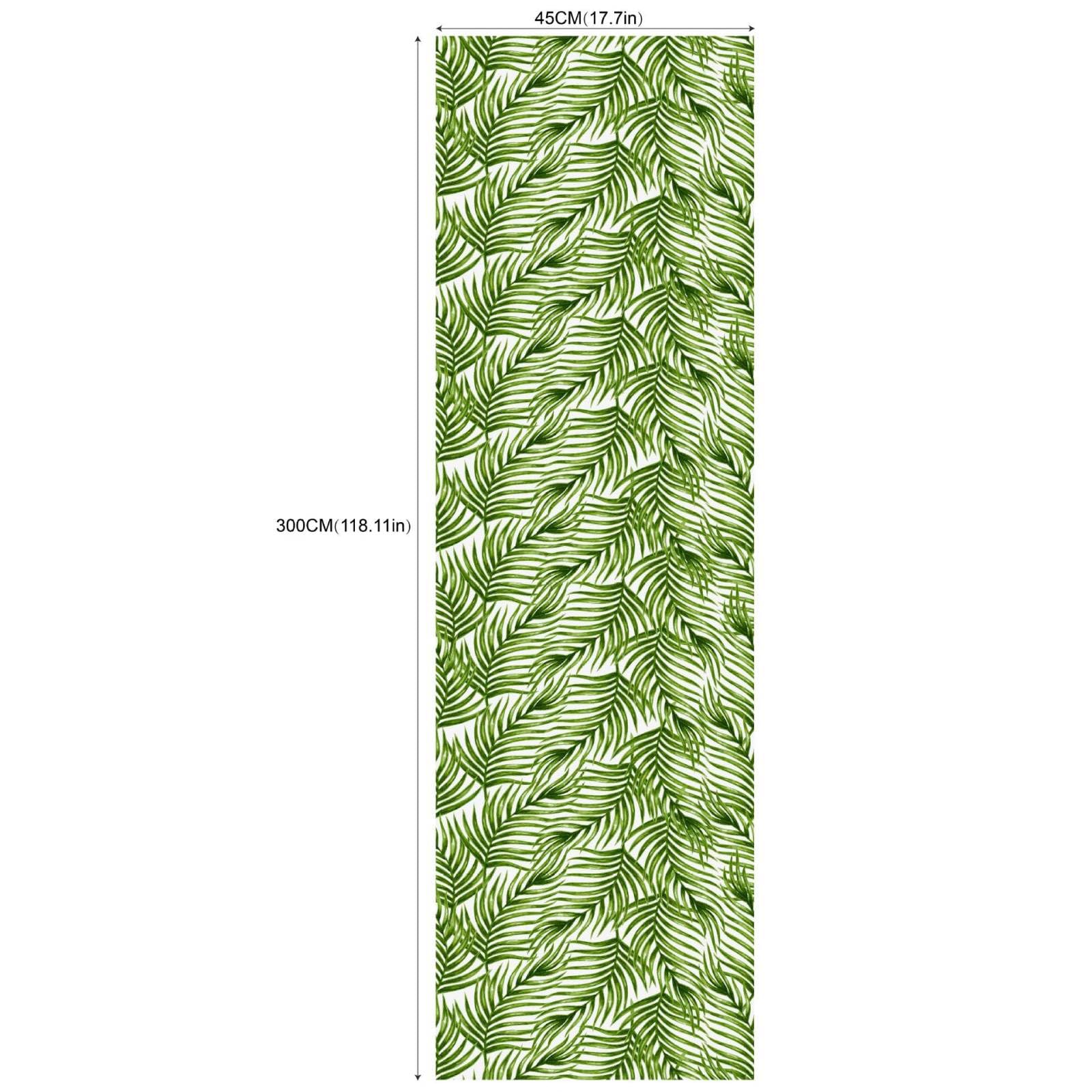 Waterproof Self-Adhesive PVC Wallpaper - Seamless Leaf Pattern for Living Room & Bedroom Wall Decor | Easy Peel & Stick Renovation Solution for Furniture & Home Improvement