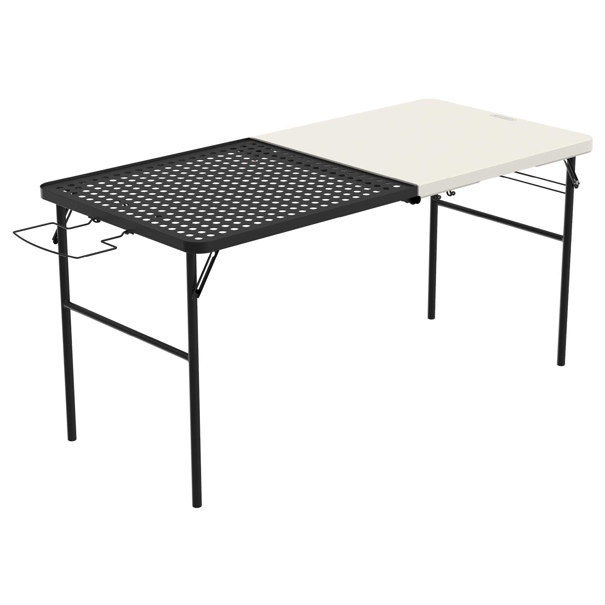 Lifetime Folding Tailgate Table with Grill Rack - Portable Outdoor Camping Station 5-Foot - Perfect for Picnics, Tailgating & Backyard BBQs