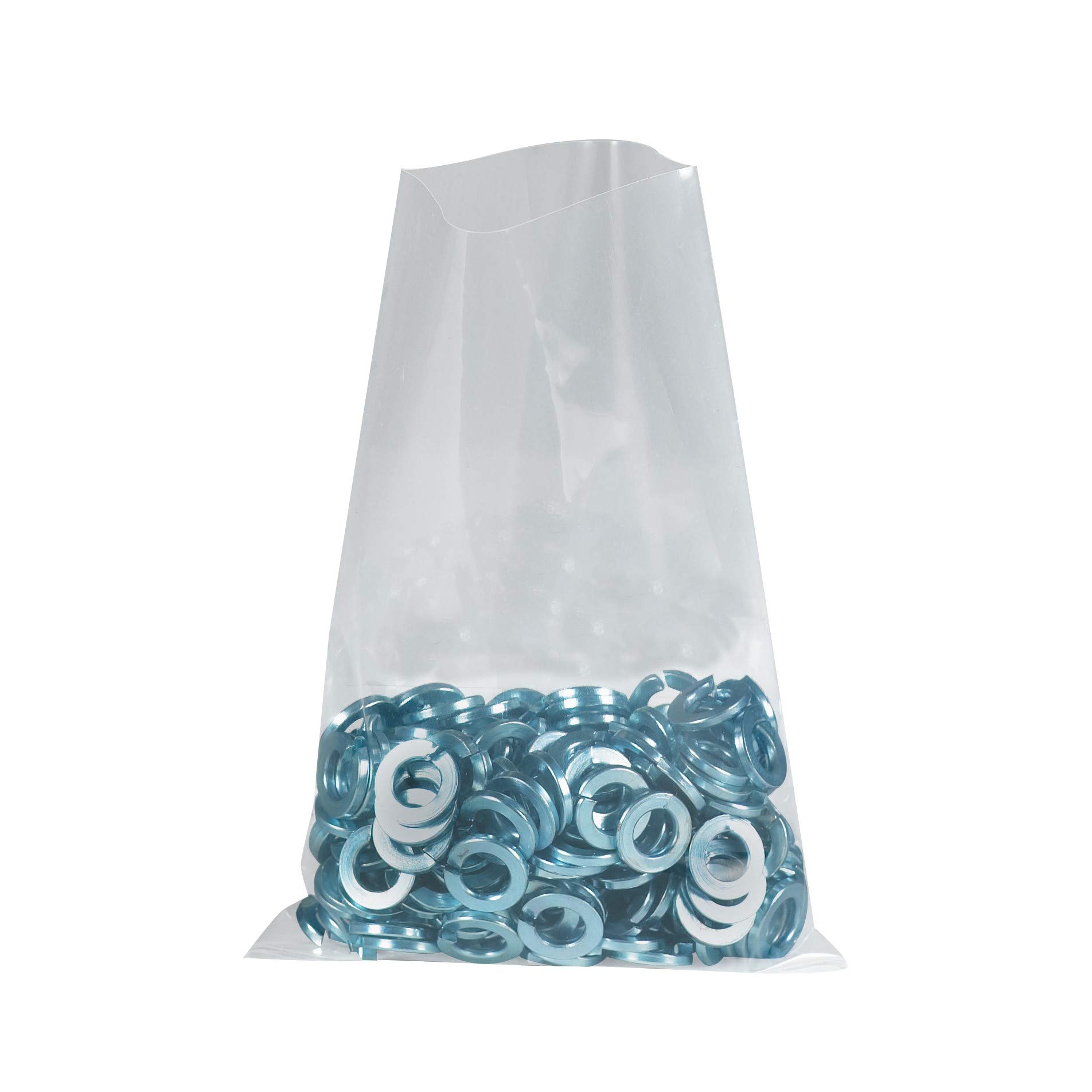 Aviditi PB2449 Flat Poly Bags - 4 Mil Clear Plastic Bags for Packaging, Shipping & Storage | 24