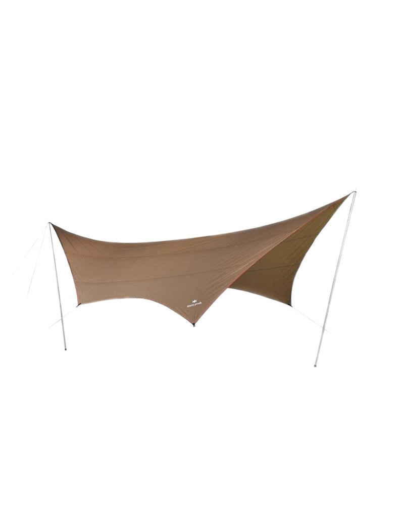 Hexagonal Tarp with Grommets - Heavy Duty Waterproof Camping Tarp for Outdoor Shelter, Picnic, Beach, and Backyard Use